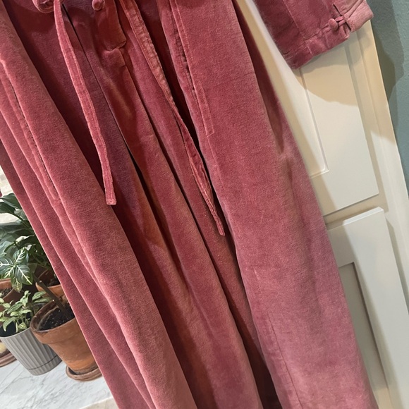 Dusty Pink Velvet Dress$170 New Y2K Gunny Renaissance Romantic Festival Boho - Picture 9 of 12